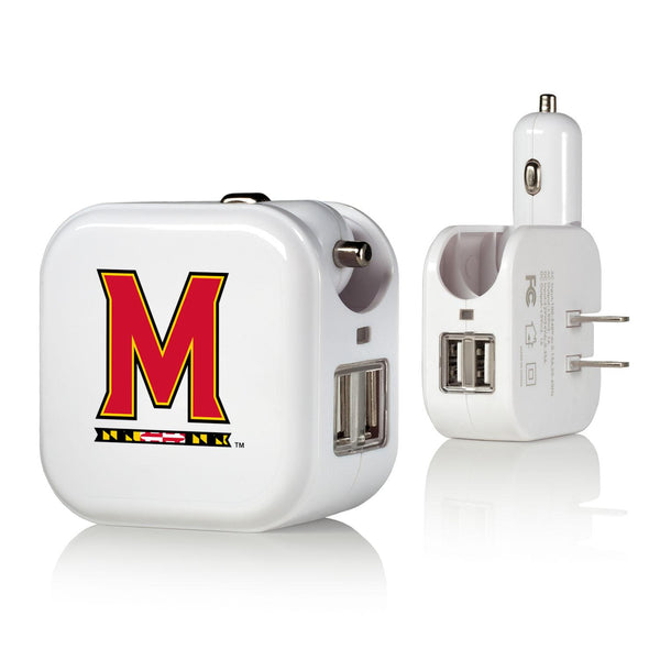 Maryland Terrapins Insignia 2 in 1 USB Charger