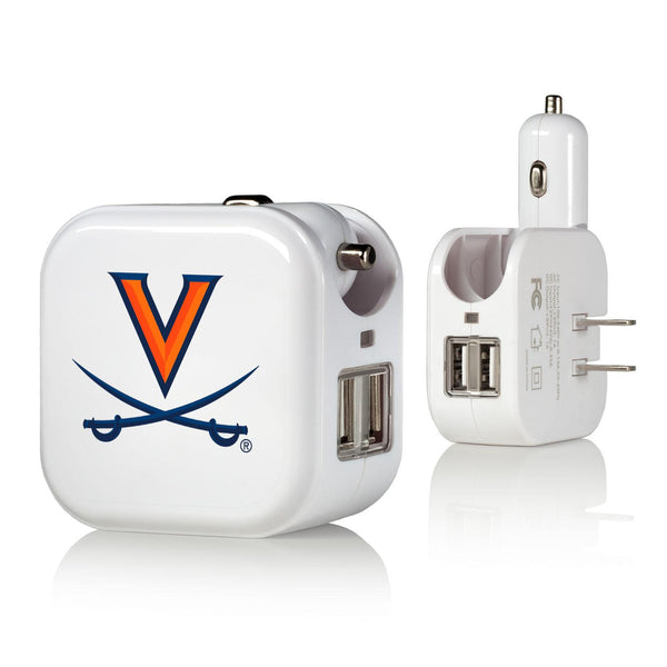 Virginia Cavaliers Insignia 2 in 1 USB Charger