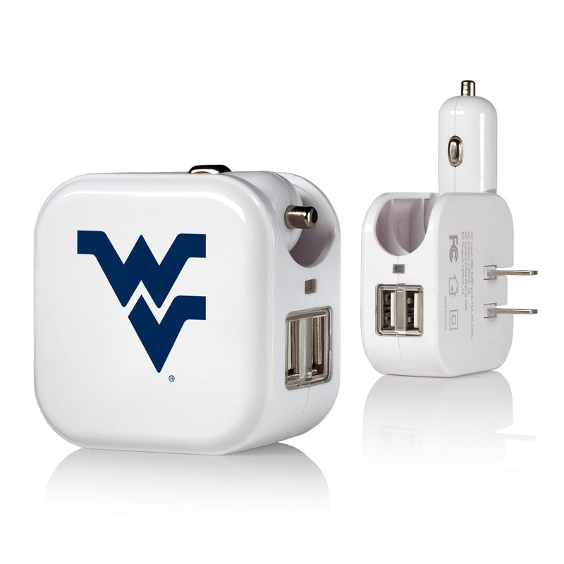 West Virginia Mountaineers Insignia 2 in 1 USB Charger