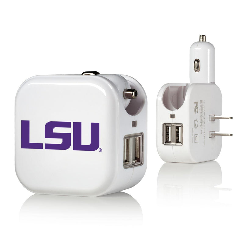 Louisiana State University Tigers Insignia 2 in 1 USB Charger