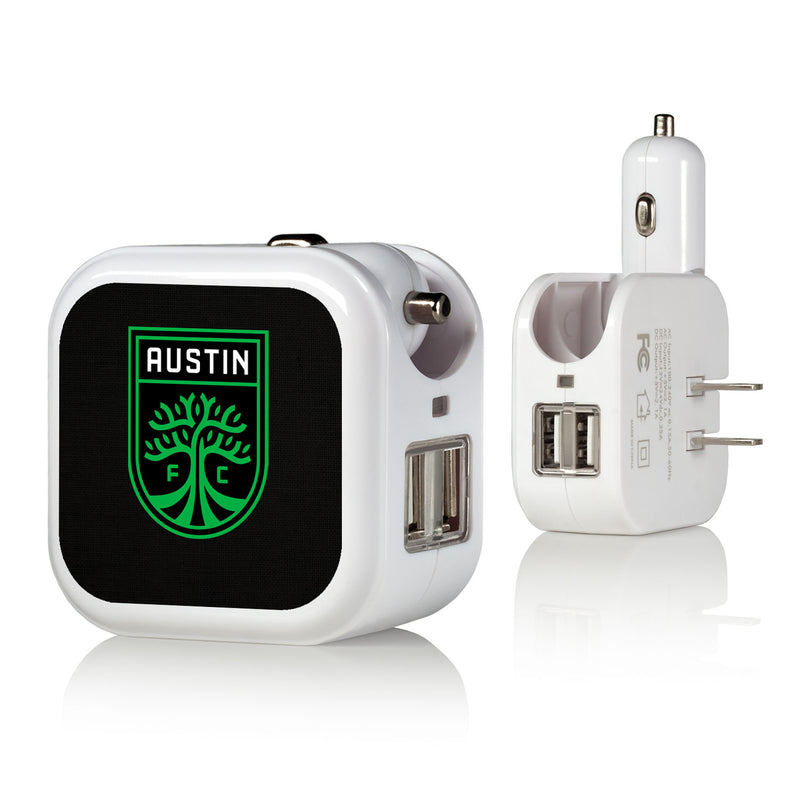 Austin FC  Solid 2 in 1 USB Charger