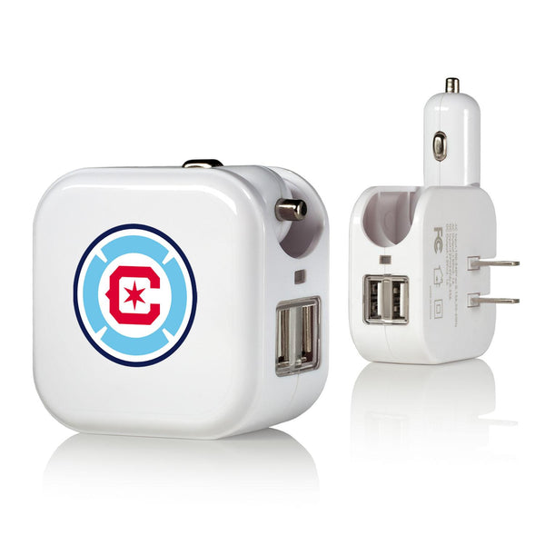 Chicago Fire  Insignia 2 in 1 USB Charger
