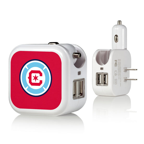 Chicago Fire  Solid 2 in 1 USB Charger