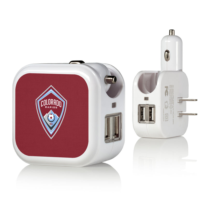 Colorado Rapids Solid 2 in 1 USB Charger