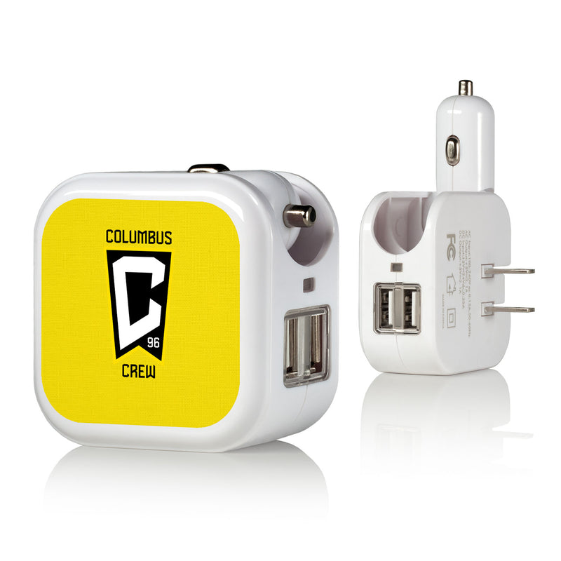 Columbus Crew Solid 2 in 1 USB Charger