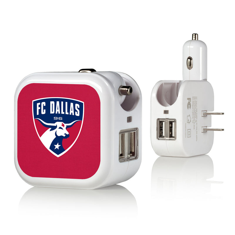FC Dallas  Solid 2 in 1 USB Charger