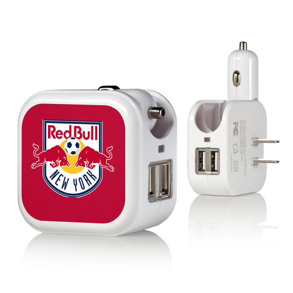 New York Red Bulls  Solid 2 in 1 USB Charger