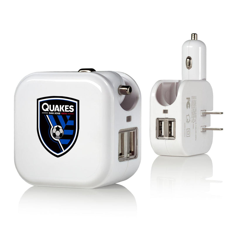 San Jose Earthquakes   Insignia 2 in 1 USB Charger