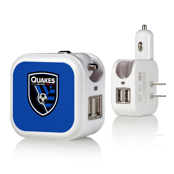 San Jose Earthquakes   Solid 2 in 1 USB Charger