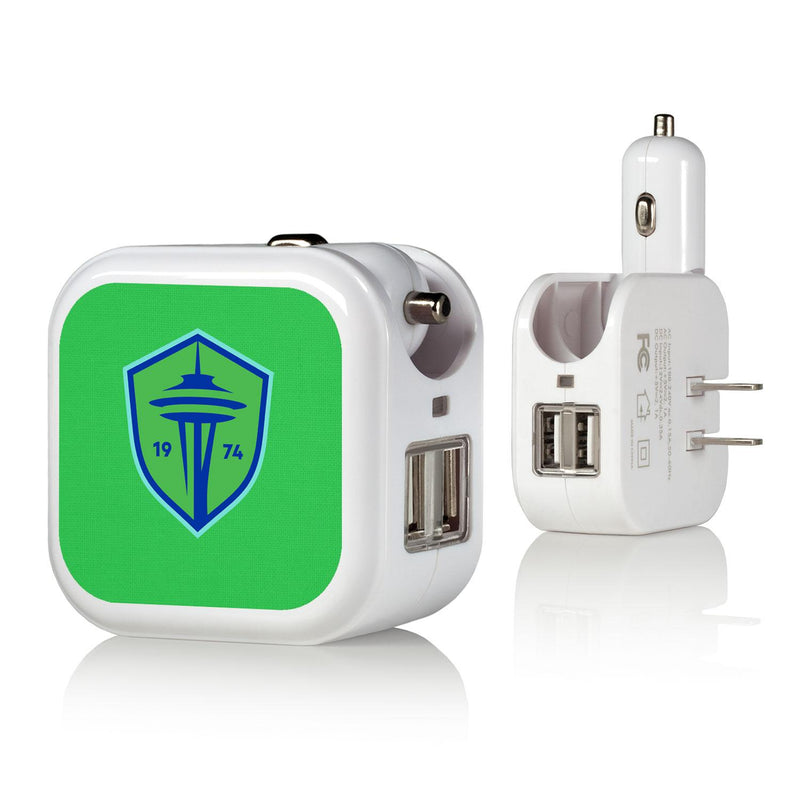 Seattle Sounders FC   Solid 2 in 1 USB Charger