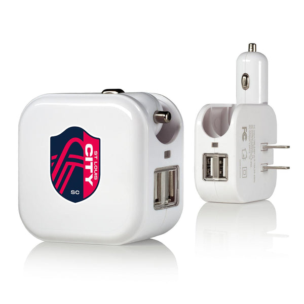 St. Louis CITY SC  Insignia 2 in 1 USB Charger