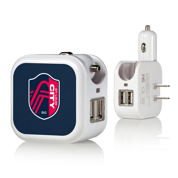 St. Louis CITY SC  Solid 2 in 1 USB Charger