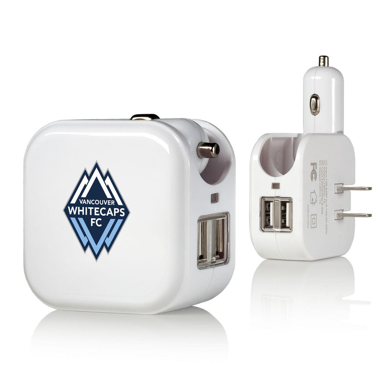 Vancouver Whitecaps   Insignia 2 in 1 USB Charger