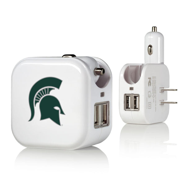 Michigan State Spartans Insignia 2 in 1 USB Charger