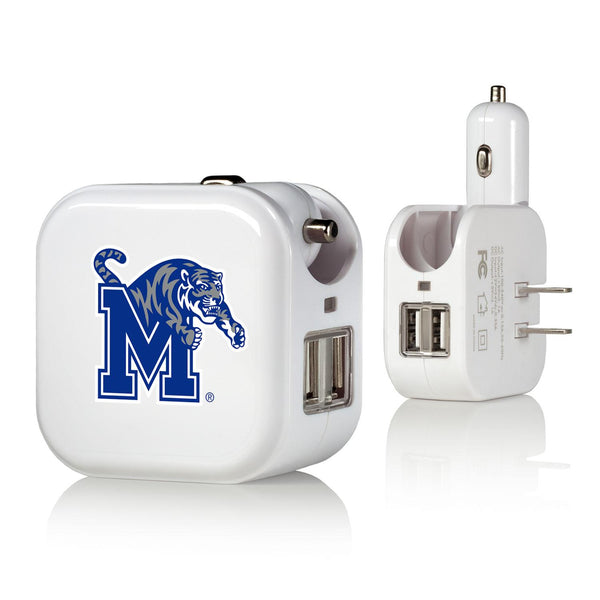 Memphis Tigers Insignia 2 in 1 USB Charger