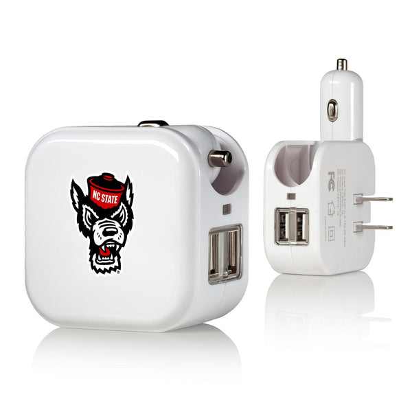 North Carolina State Wolfpack Insignia 2 in 1 USB Charger