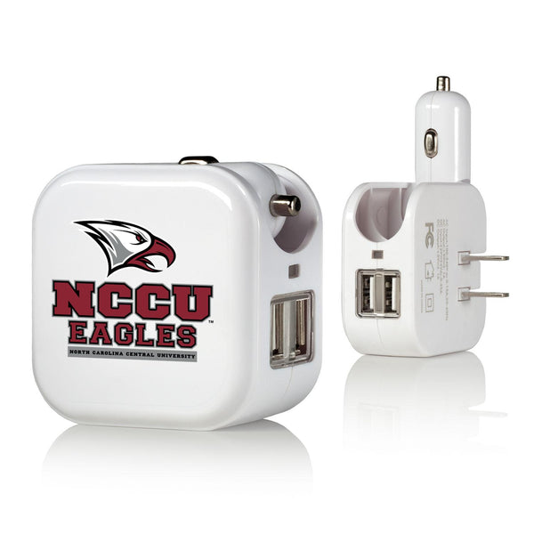 North Carolina Central Eagles Insignia 2 in 1 USB Charger