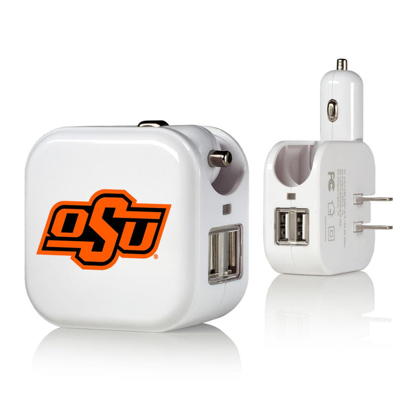 Oklahoma State Cowboys Insignia 2 in 1 USB Charger