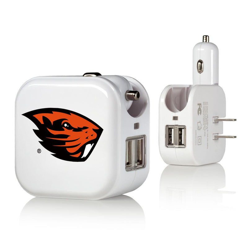 Oregon State Beavers Insignia 2 in 1 USB Charger