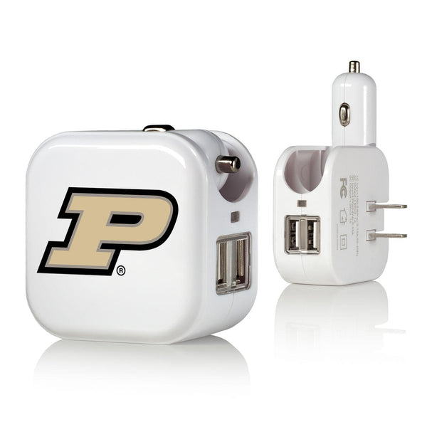 Purdue Boilermakers Insignia 2 in 1 USB Charger