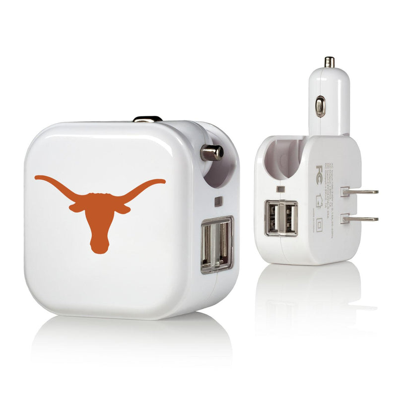 Texas Longhorns Insignia 2 in 1 USB Charger