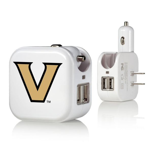 Vanderbilt Commodores Insignia 2 in 1 USB Charger