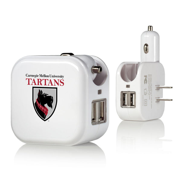 Carnegie Mellon Tartans Insignia 2 in 1 USB Charger