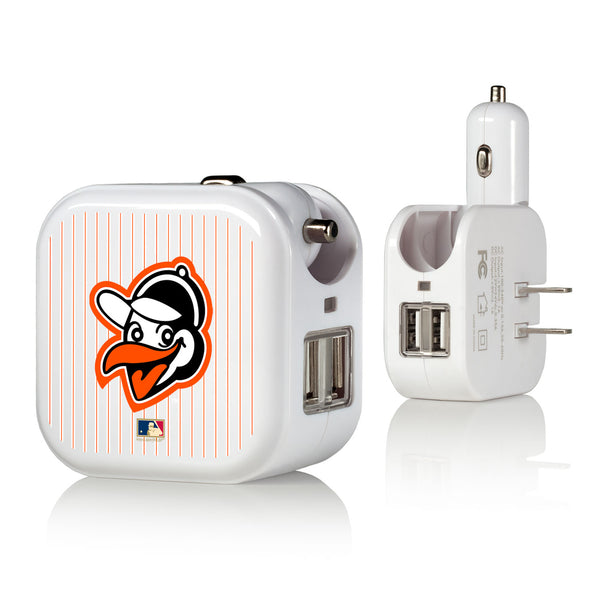 Baltimore Orioles 1955 - Cooperstown Collection Pinstripe 2 in 1 USB Charger