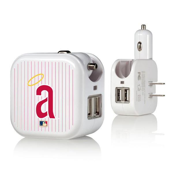 LA Angels 1971 - Cooperstown Collection Pinstripe 2 in 1 USB Charger