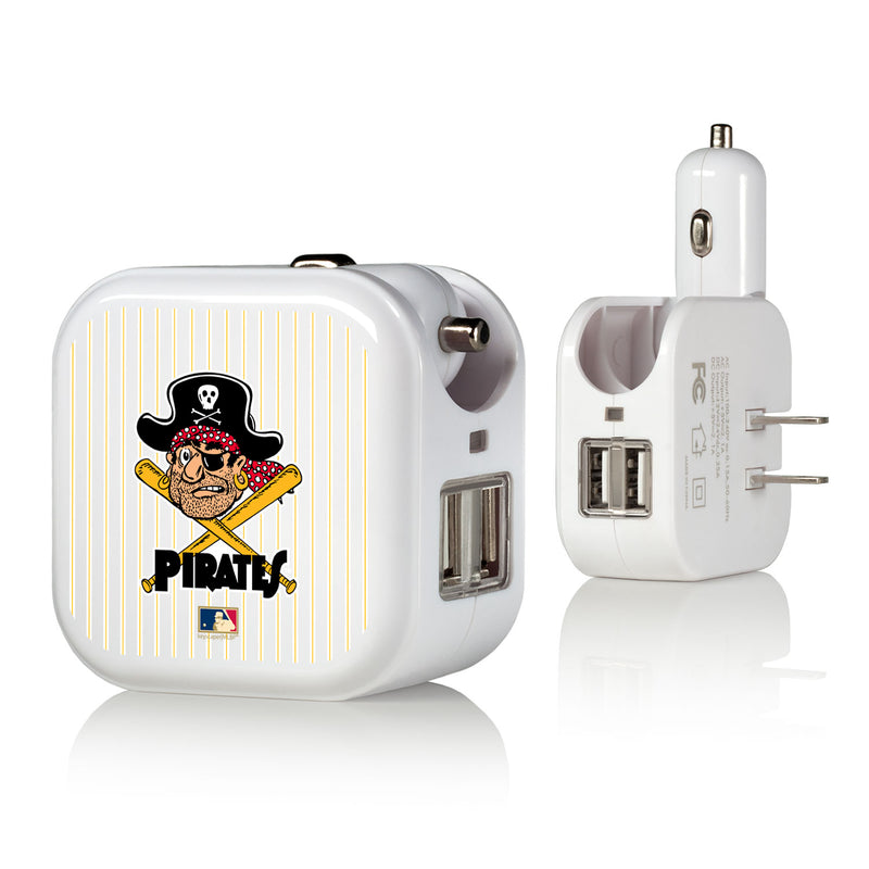 Pittsburgh Pirates 1958-1966 - Cooperstown Collection Pinstripe 2 in 1 USB Charger
