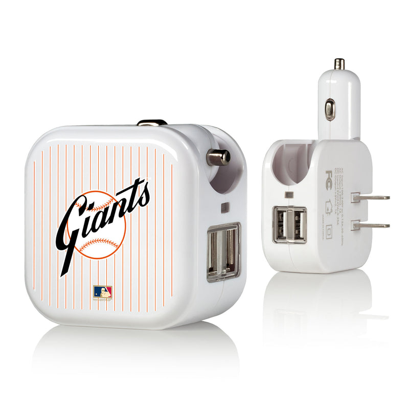 San Francisco Giants 1958-1967 - Cooperstown Collection Pinstripe 2 in 1 USB Charger