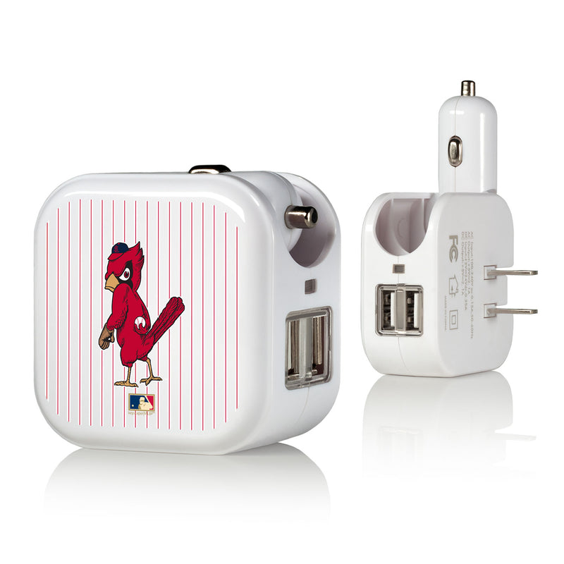 St louis Cardinals 1950s - Cooperstown Collection Pinstripe 2 in 1 USB Charger