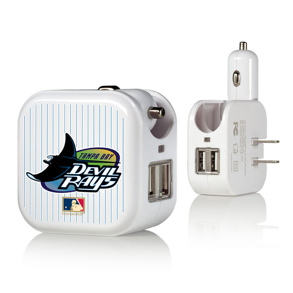 Tampa Bay 1998-2000 - Cooperstown Collection Pinstripe 2 in 1 USB Charger