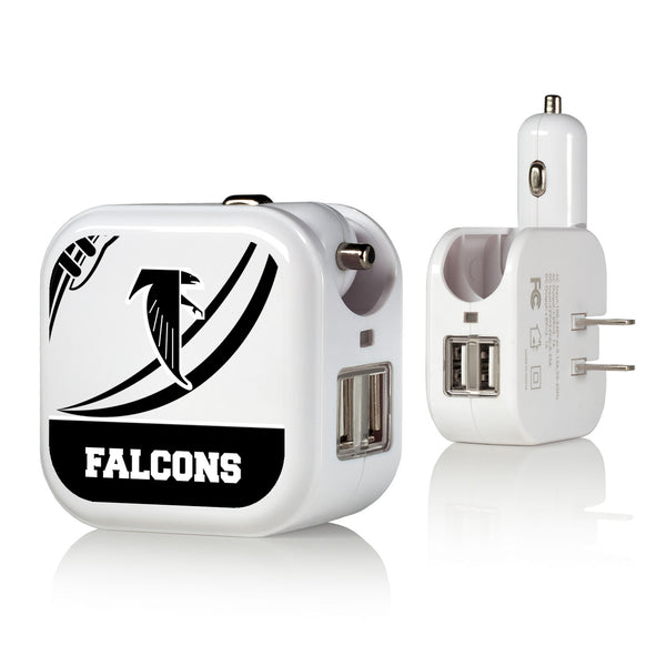 Atlanta Falcons Classic  Passtime 2 in 1 USB Charger