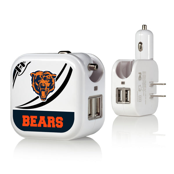 Chicago Bears 1946 Historic Collection Passtime 2 in 1 USB Charger