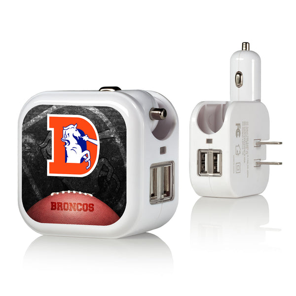 Denver Broncos 1993-1996 Historic Collection Legendary 2 in 1 USB Charger