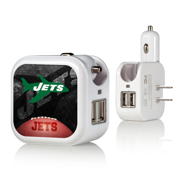 New York Jets 1963 Historic Collection Legendary 2 in 1 USB Charger