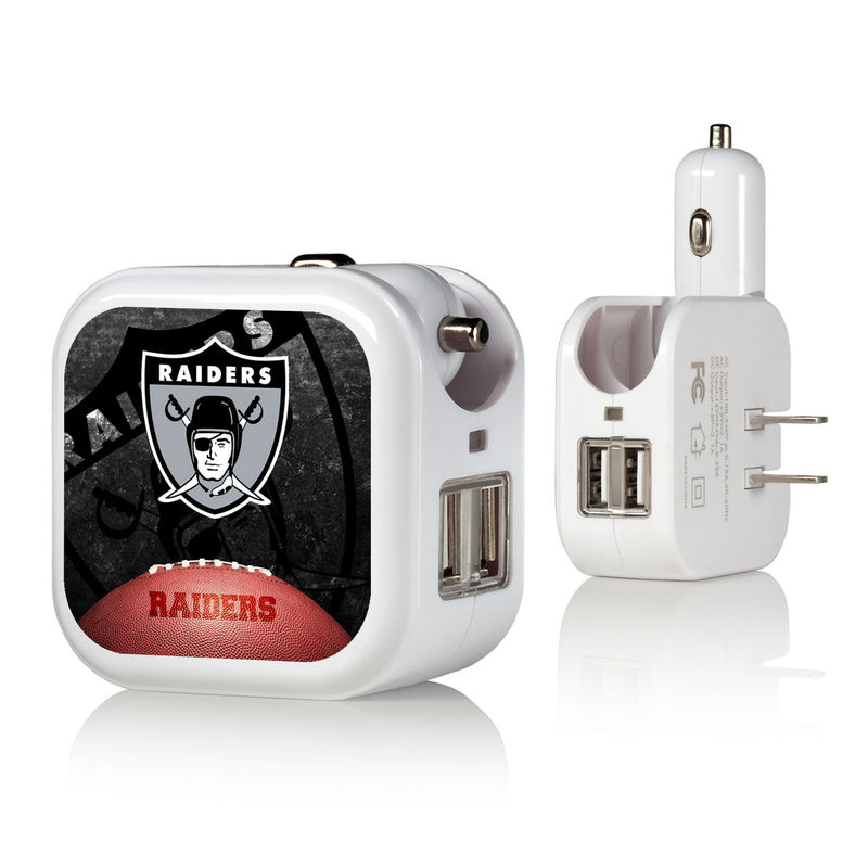 Oakland Raiders 1963 Historic Collection Legendary 2 in 1 USB Charger
