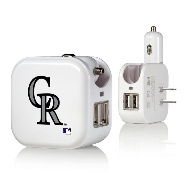 Colorado Rockies Insignia 2 in 1 USB Charger