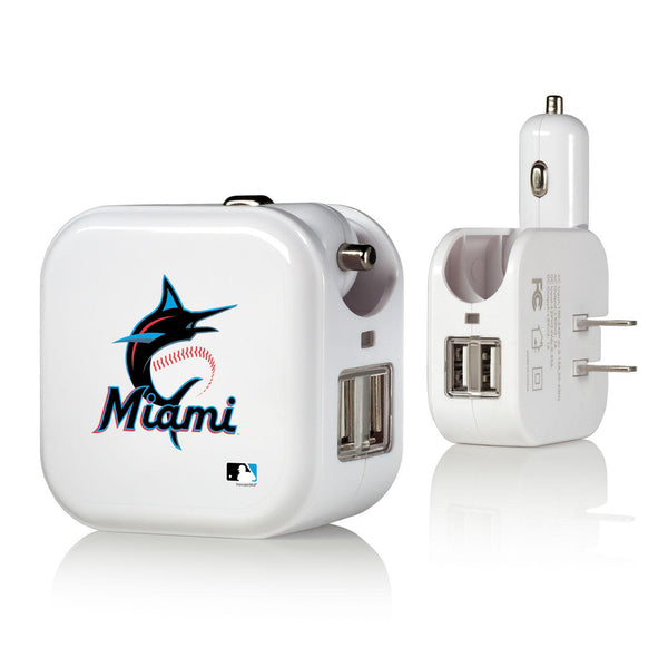 Miami Marlins Insignia 2 in 1 USB Charger