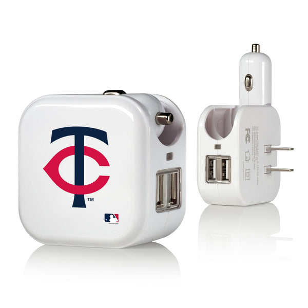 Minnesota Twins Insignia 2 in 1 USB Charger