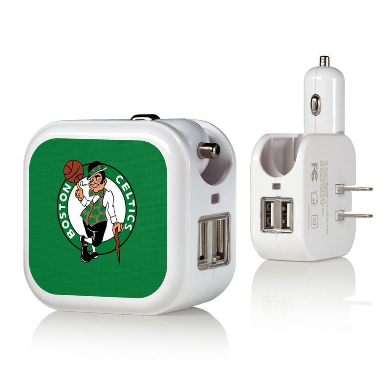 Boston Celtics Solid 2 in 1 USB Charger