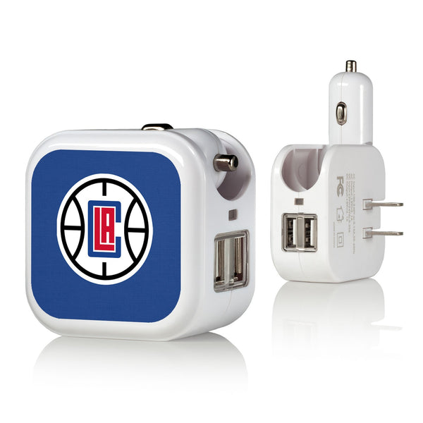 Los Angeles Clippers Solid 2 in 1 USB Charger