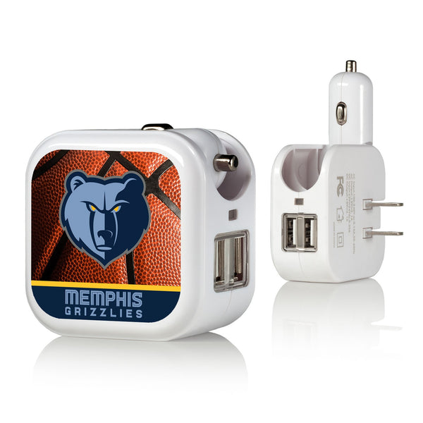 Memphis Grizzlies Basketball 2 in 1 USB Charger