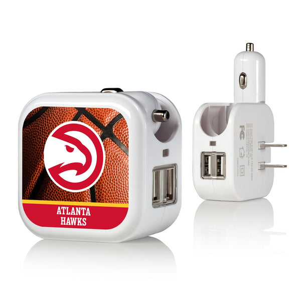 Atlanta Hawks Basketball 2 in 1 USB Charger