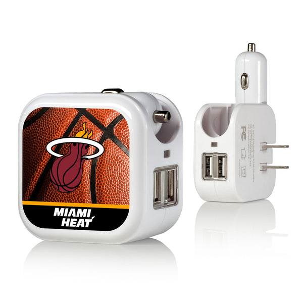 Miami Heat Basketball 2 in 1 USB Charger