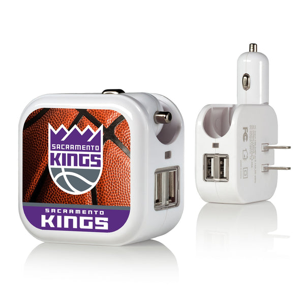 Sacramento Kings Basketball 2 in 1 USB Charger