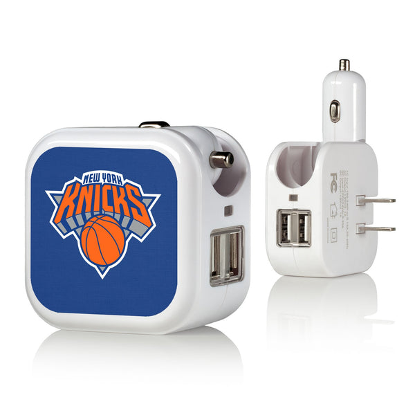 New York Knicks Solid 2 in 1 USB Charger
