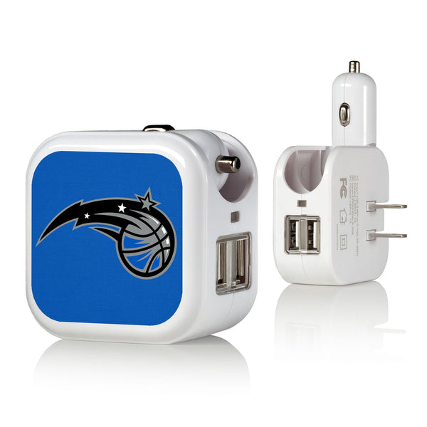 Orlando Magic Solid 2 in 1 USB Charger