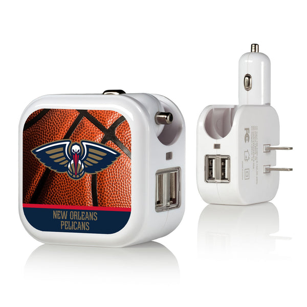 New Orleans Pelicans Basketball 2 in 1 USB Charger